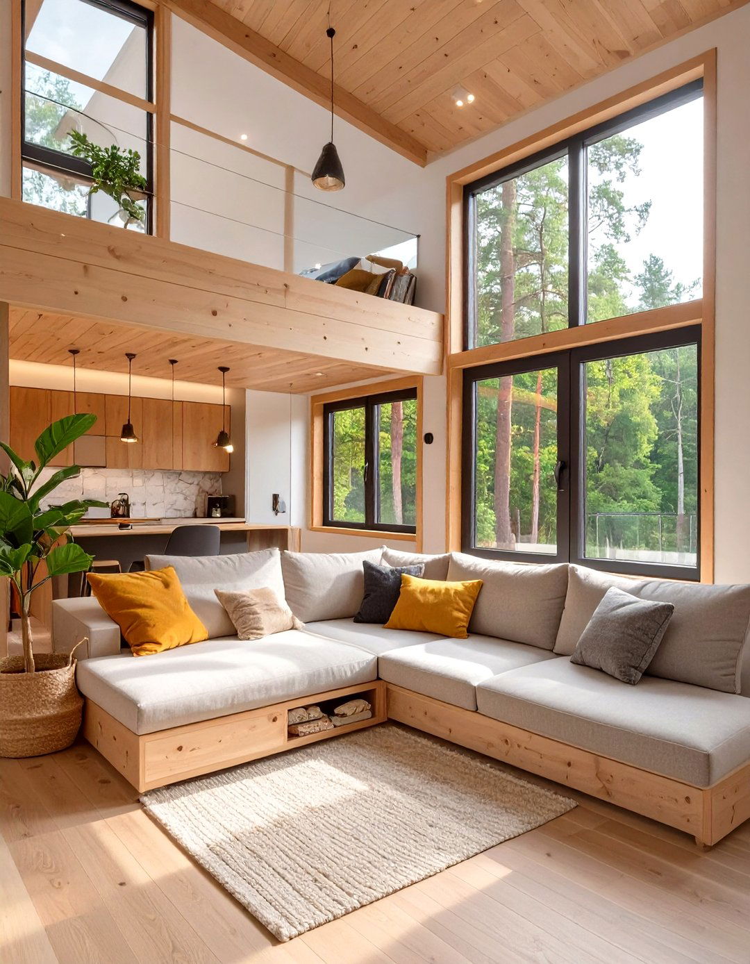 Compact and Smart Tiny Home Living - 30 minecraft living room ideas