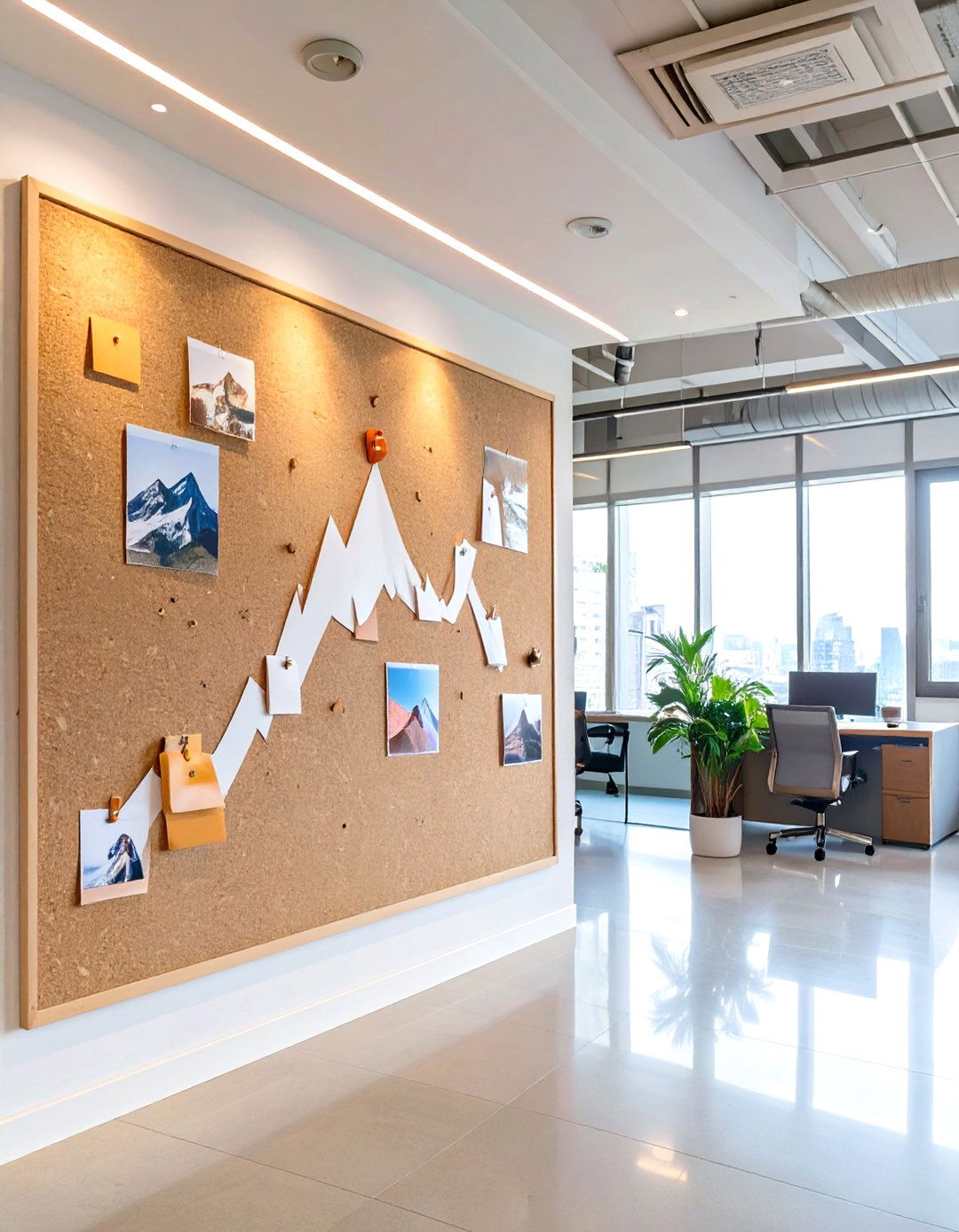 Company Goals and Milestones Tracker - 30 office bulletin board ideas