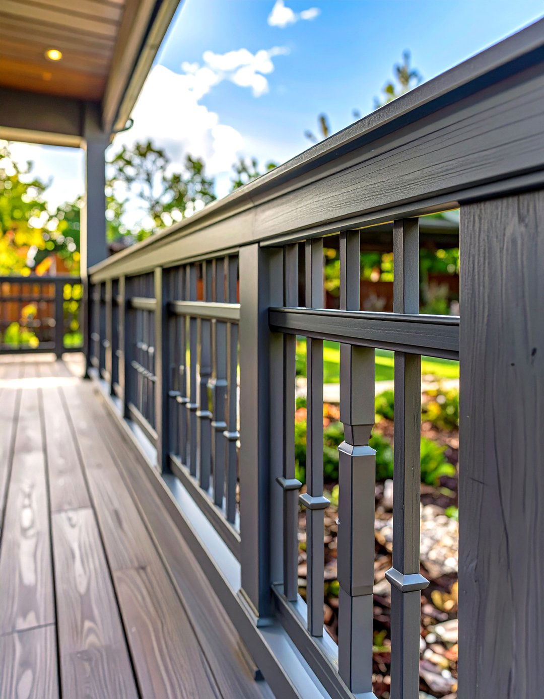 Composite Deck Railing System - 30 simple deck railing designs