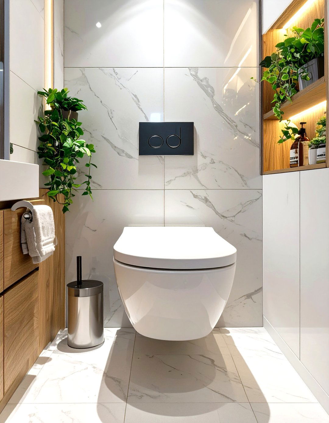 Concealed Cistern Toilet for a Sleek Look - 30 small bathroom inspo ideas