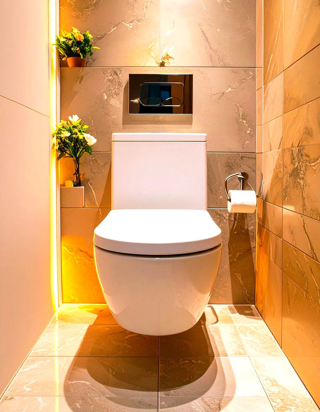 Concealed Cistern Toilet in a Water Closet - 30 water closet ideas