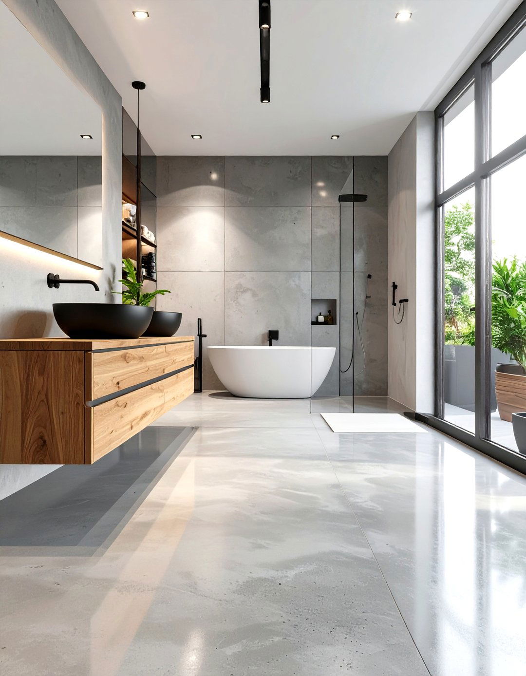 Concrete Bathroom Floors - 30 bathroom floors ideas