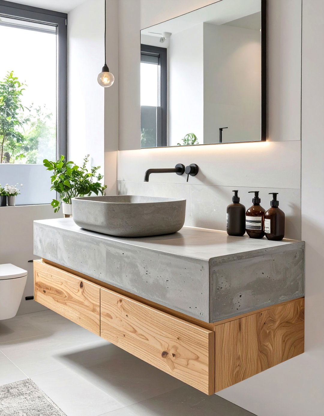 Concrete Countertop Bathroom Vanity - 30 bathroom vanity designs