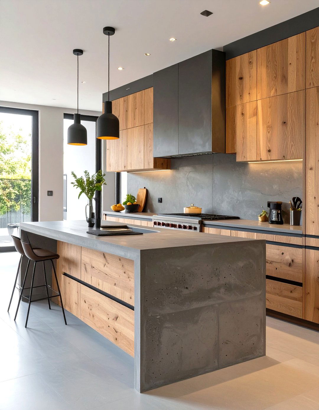 Concrete Countertop Kitchen - 30 contemporary kitchen ideas