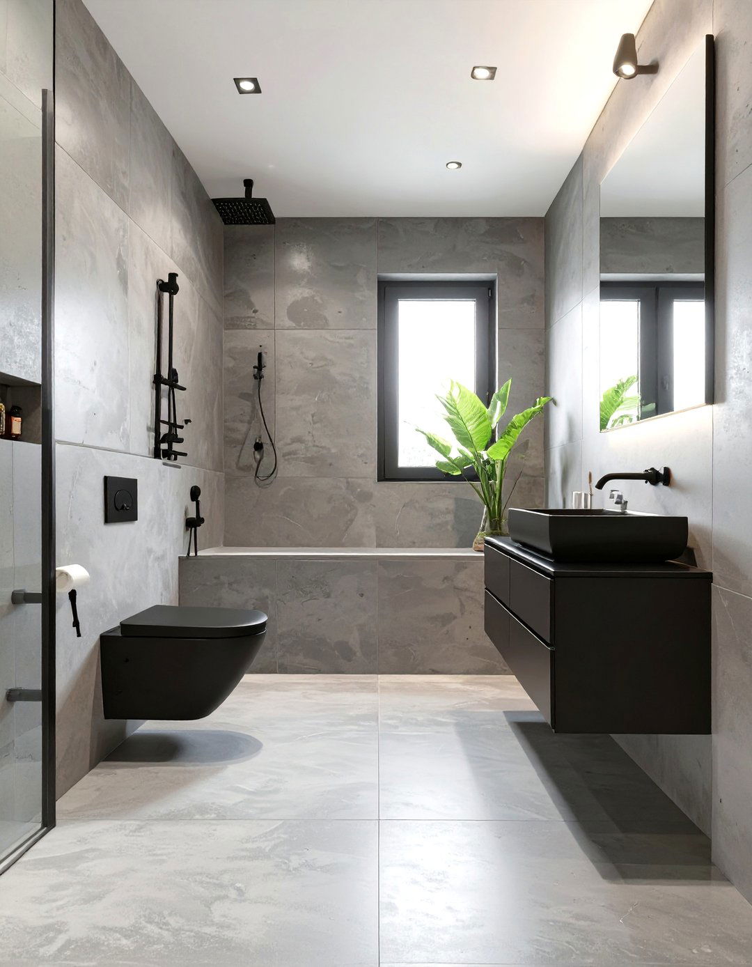 Concrete Finish Bathroom Walls - 30 bathroom wall ideas