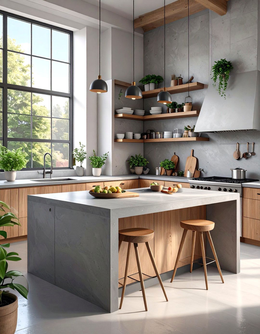 Concrete Kitchen Island Countertop - 30 unique kitchen island ideas