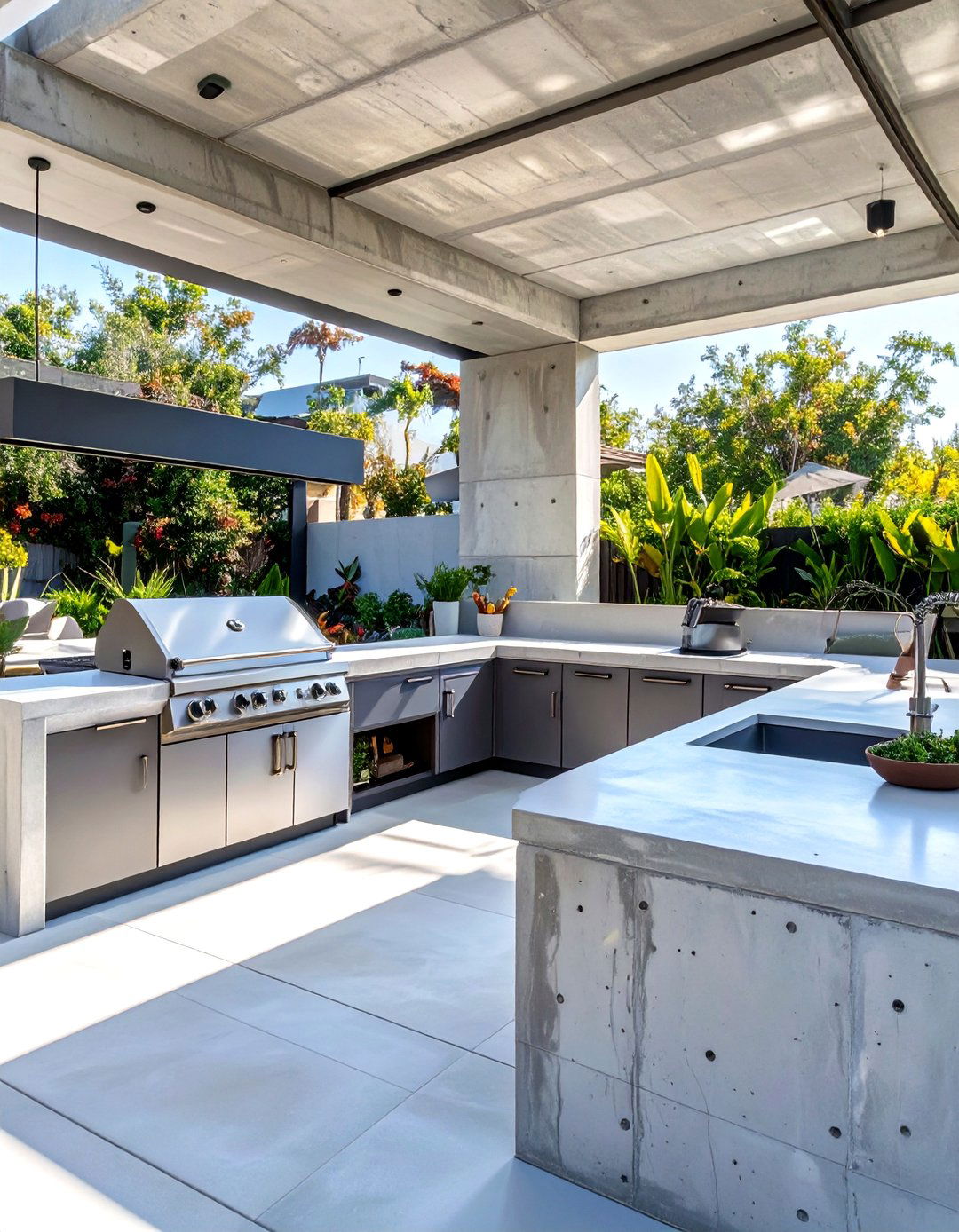 30 Modern Concrete Patio Designs to Elevate Your Yard - We Love Home Blog