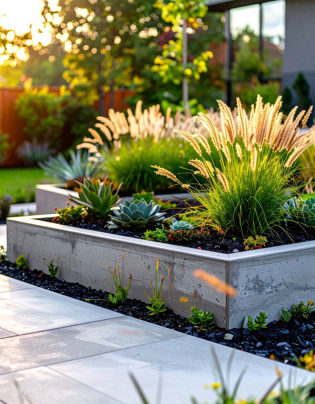Concrete Raised Garden Beds - 30 modern raised garden bed ideas
