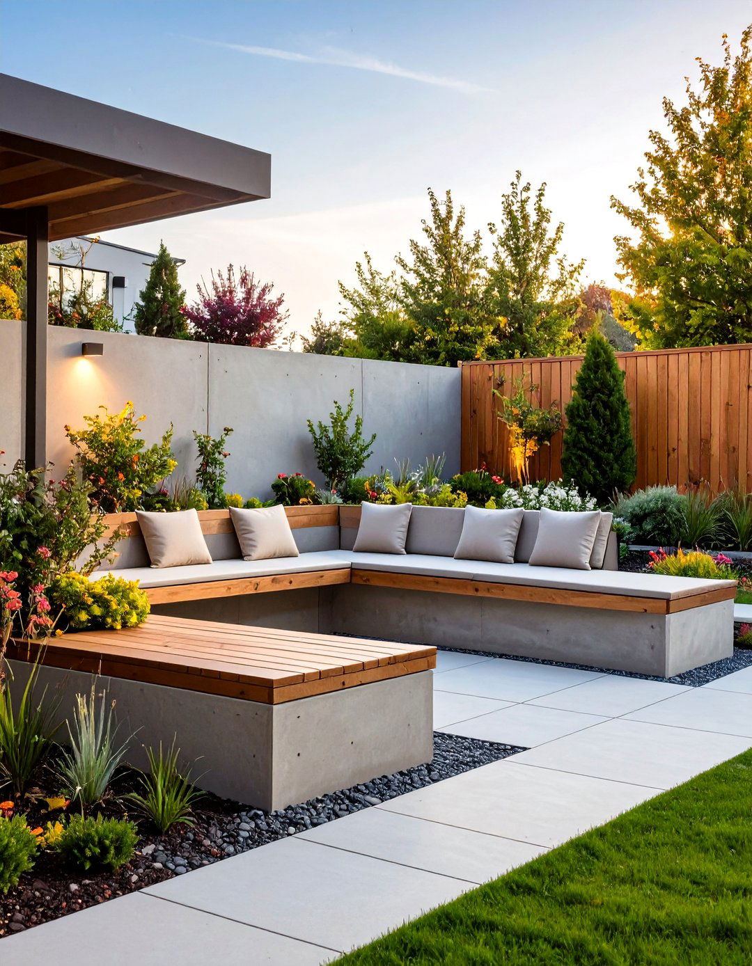 30 Versatile Backyard Concrete Ideas for Modern Landscapes