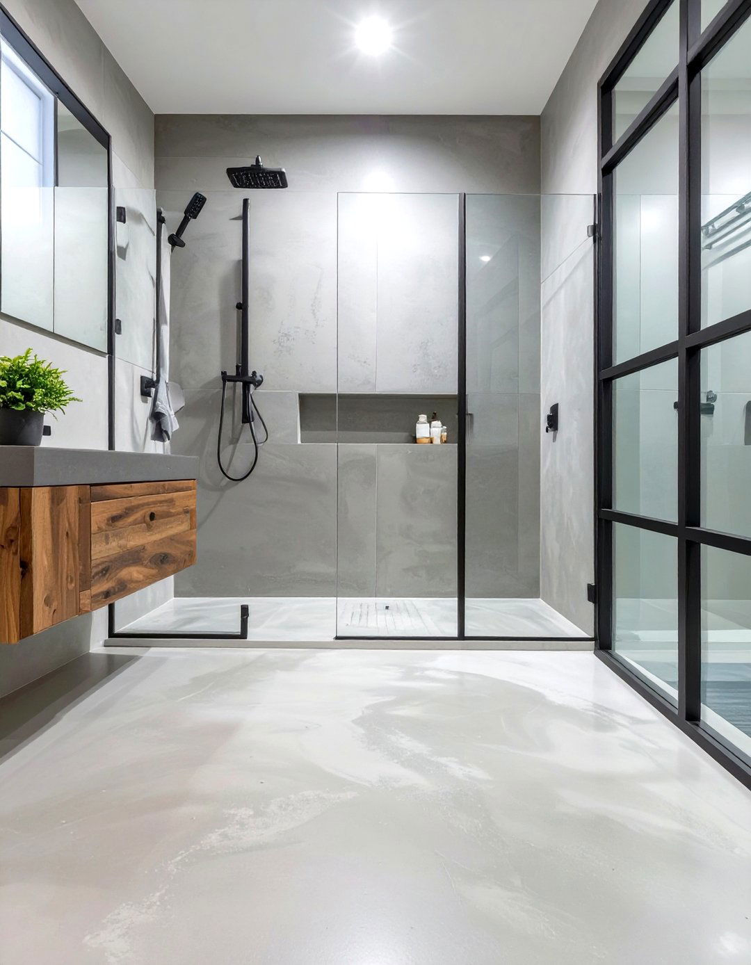 Concrete Shower Floor - 30 shower floor ideas