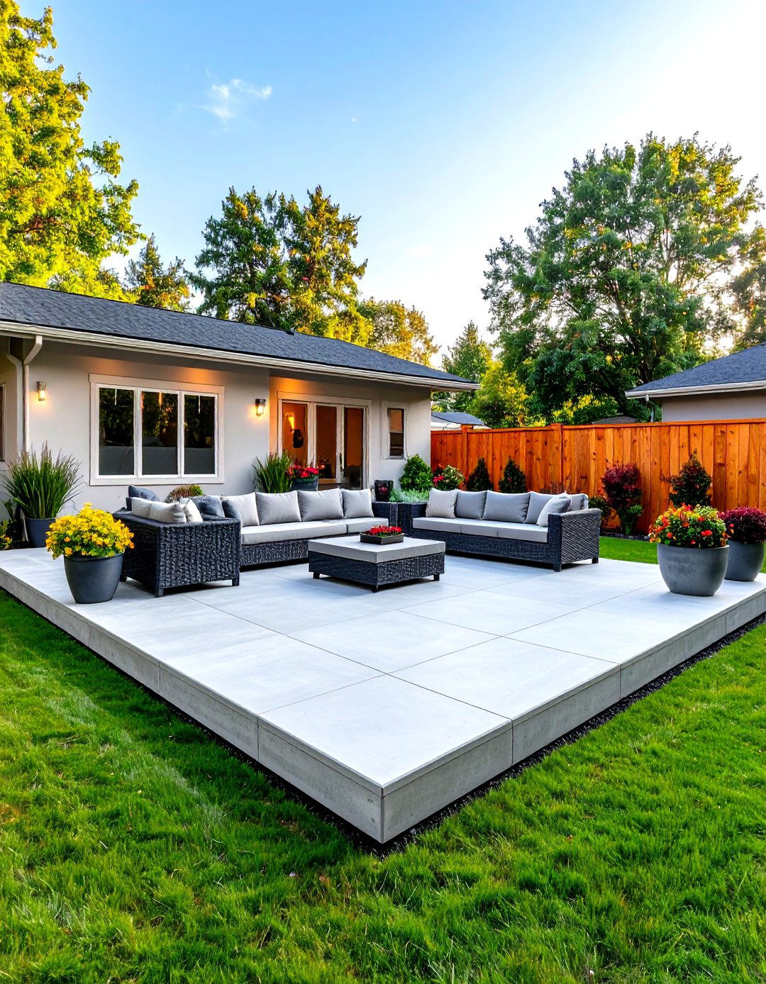 Concrete Slab Patio Extension - 30 patio extension ideas