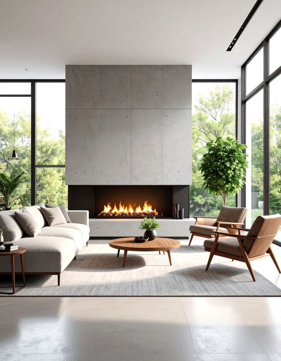 Concrete as a Finished Surface - 30 post modern interior design ideas