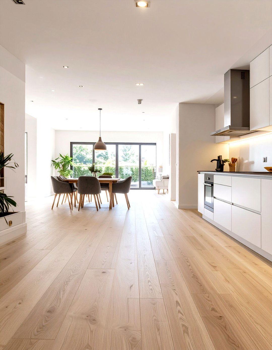 Consistent Flooring Throughout the Home - 30 space interior design ideas
