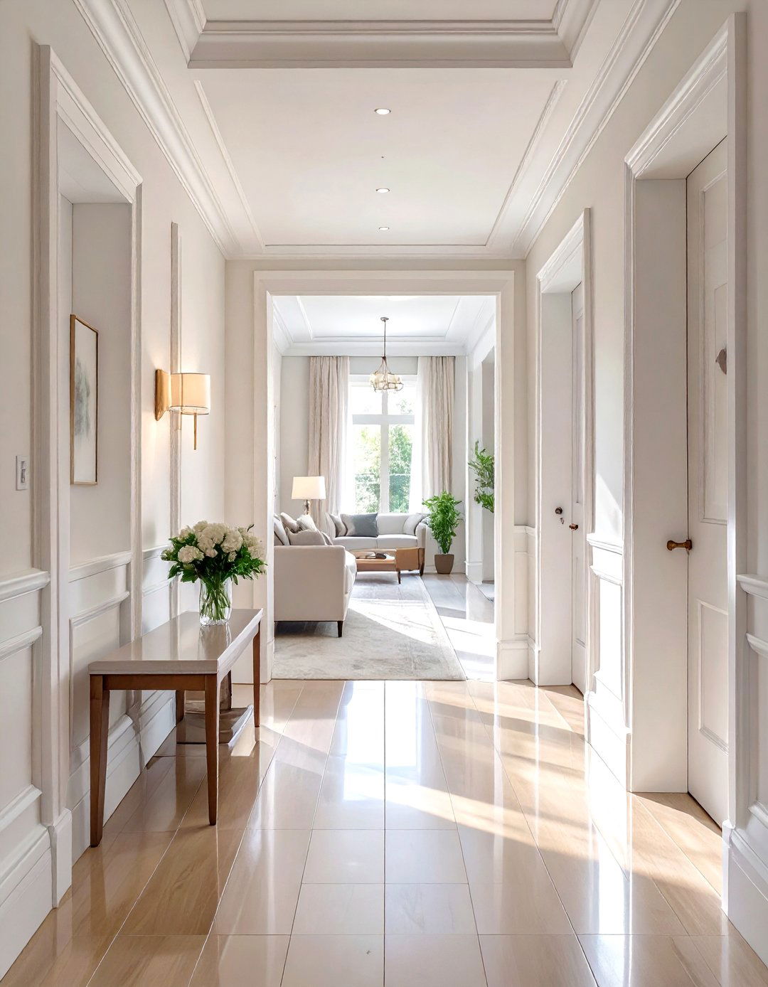 Consistent Trim and Molding Color - 30 unity in interior design ideas