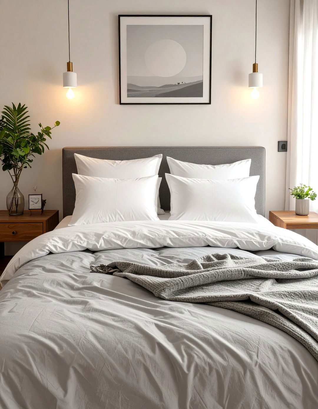 Consistent and Simple Bedding - 30 small bedroom interior design ideas