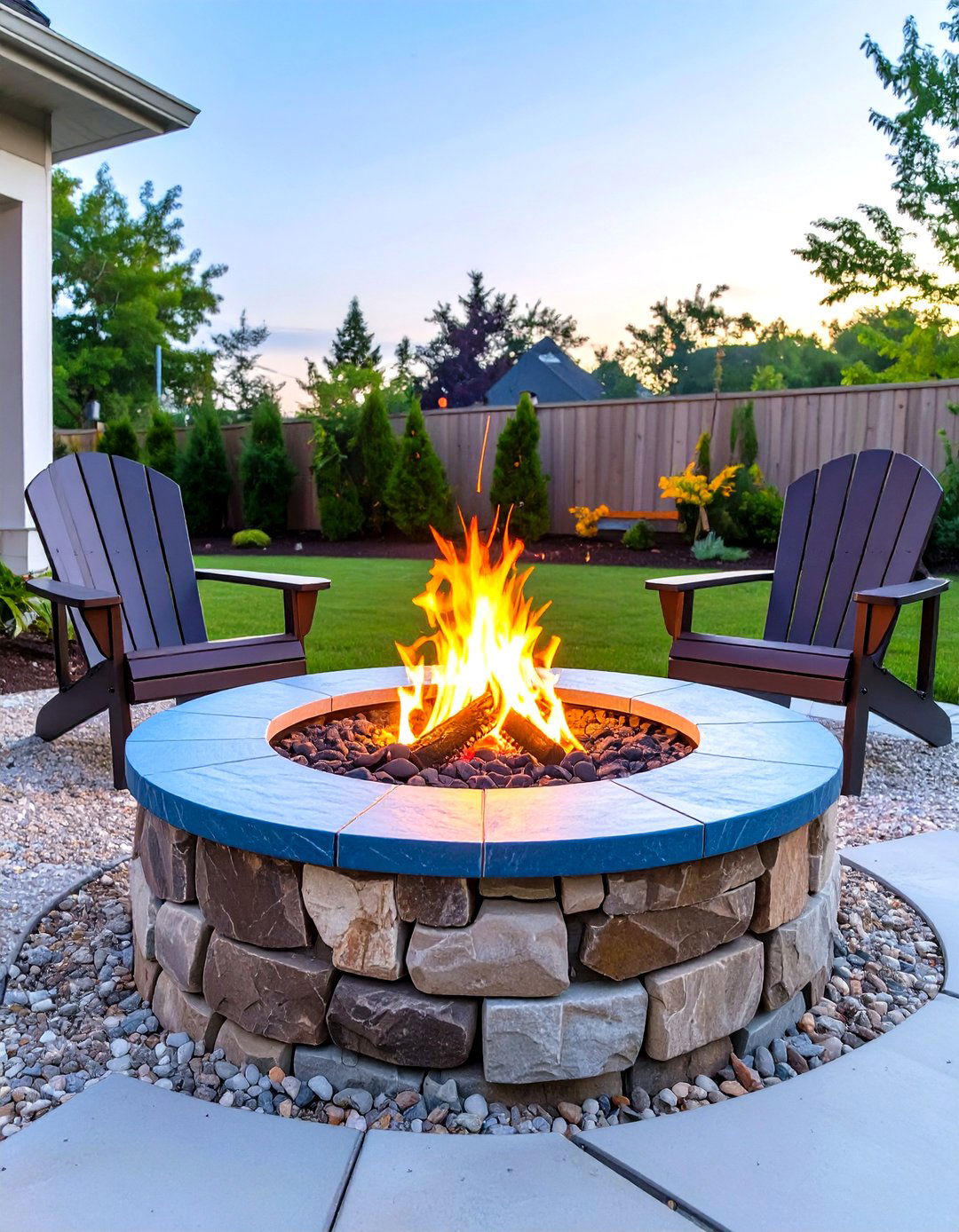 Constructing a Stone Fire Pit Area - 30 what are the top outdoor renovation ideas ideas