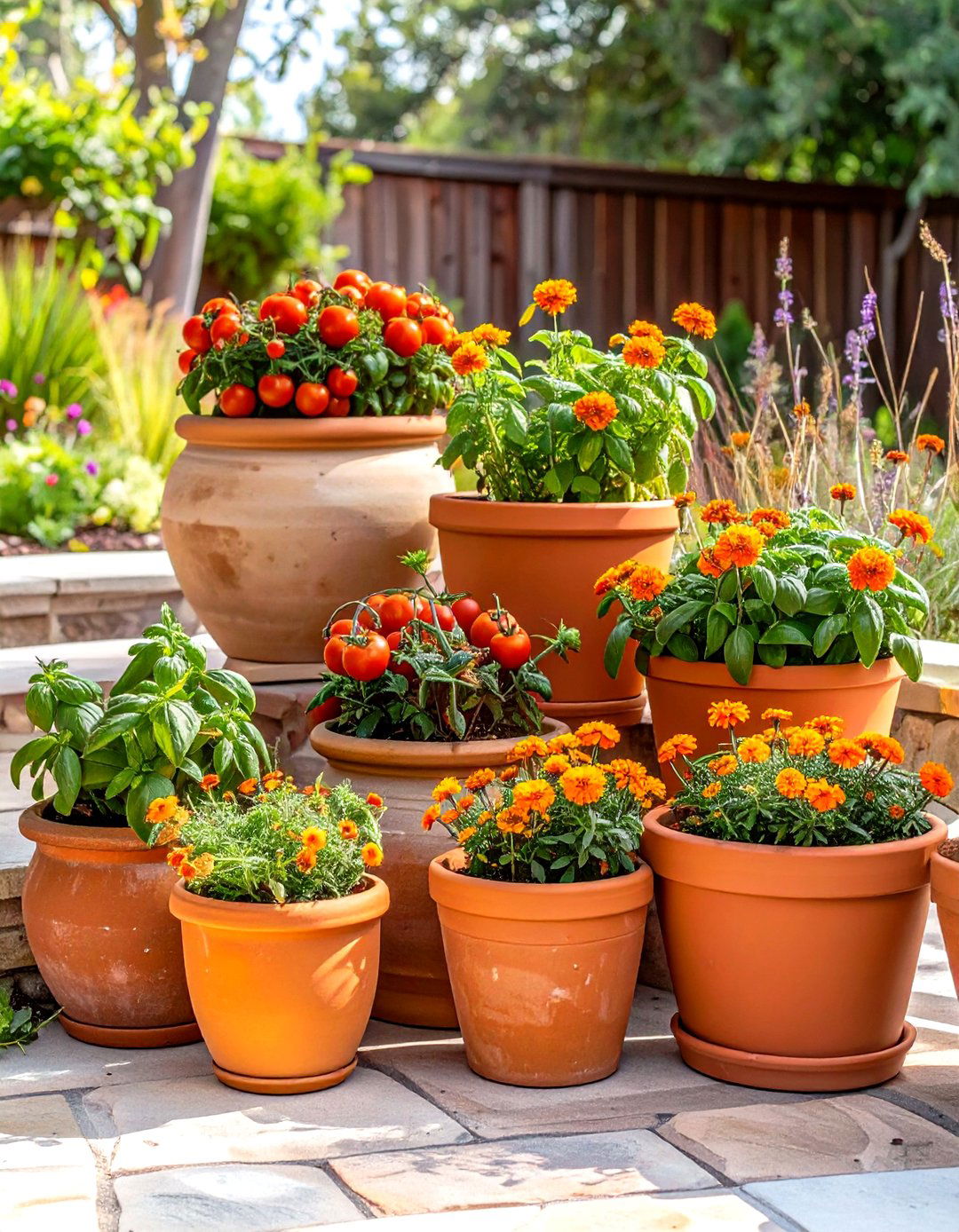 Container Gardening for Ultimate Flexibility - 30 small backyard landscaping ideas