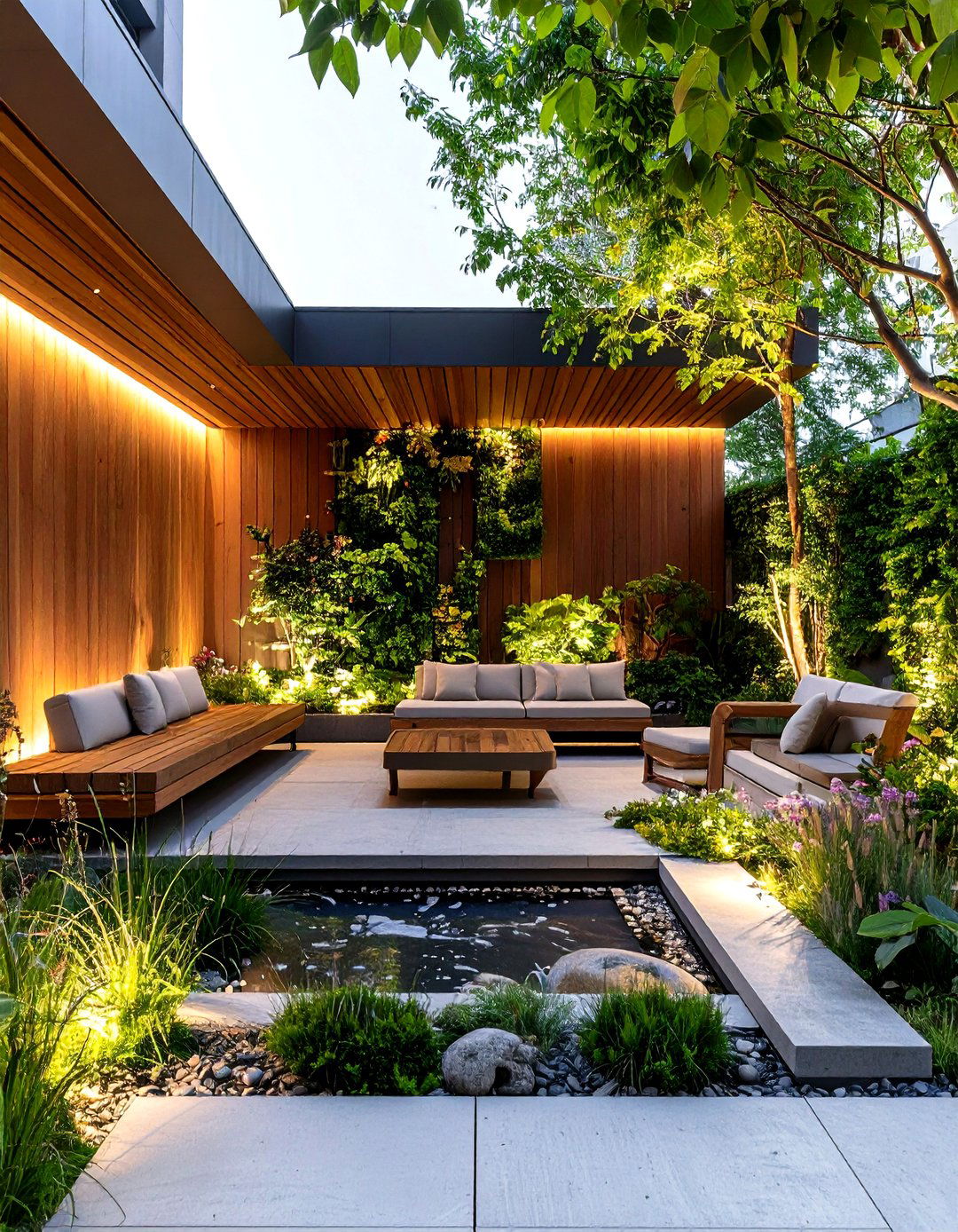 Contemporary Courtyard Garden - 30 garden decoration ideas