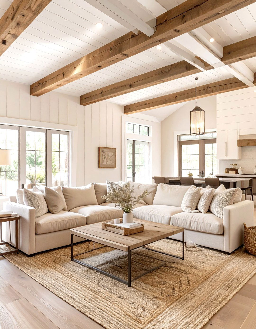 Contemporary Farmhouse Living Room - 30 modern luxury modern living room design ideas