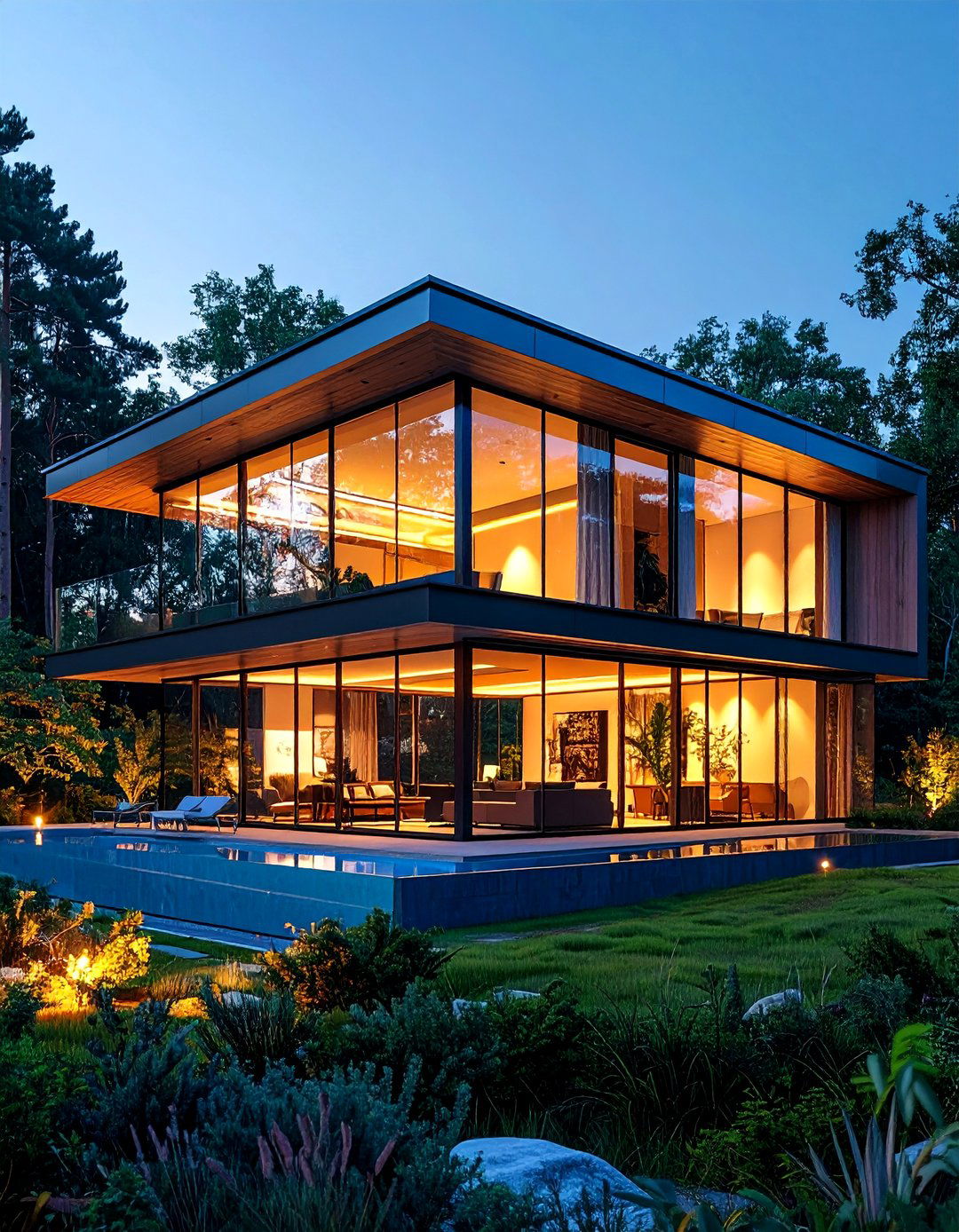 Contemporary Glass House Design - 30 2 storey house design ideas