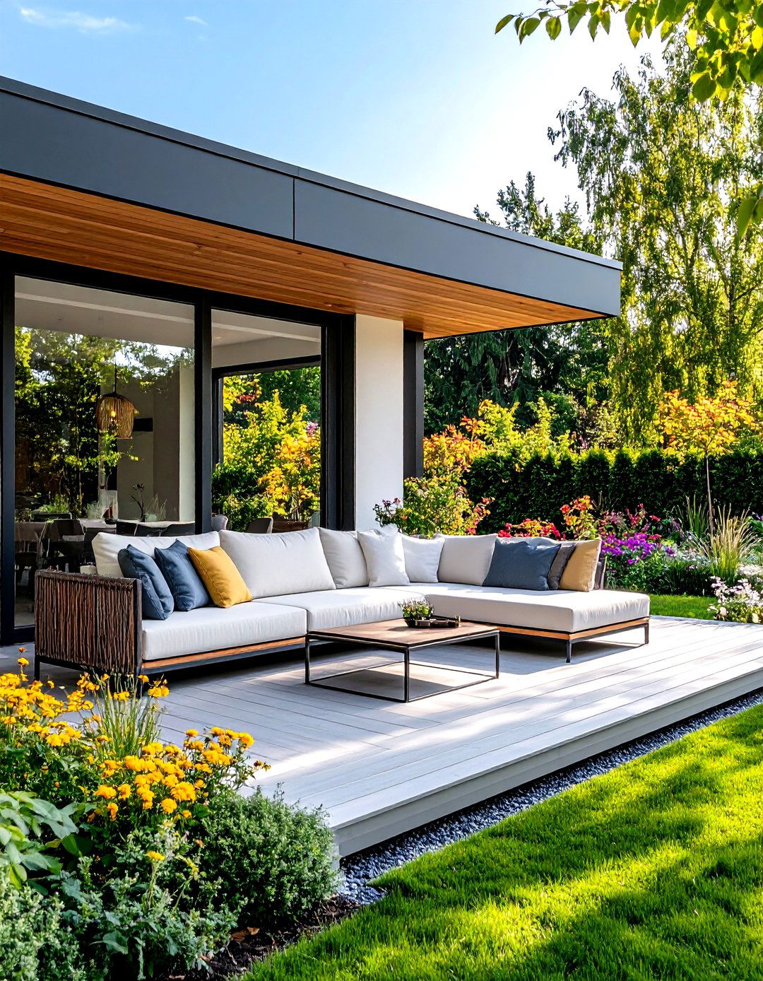 Contemporary Glass Walled Porch - 30 front porch design ideas photos