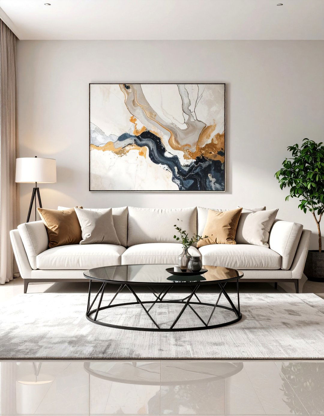 Contemporary Living Room Chic - 30 aesthetic living room ideas