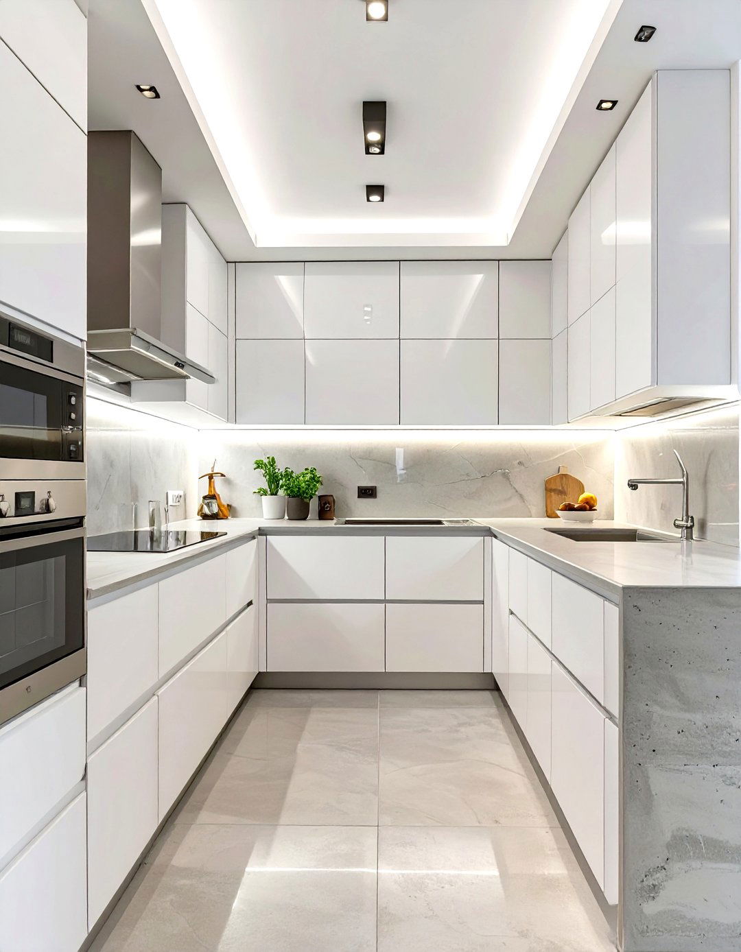 Contemporary Minimalist Kitchen - 30 interior design photos ideas