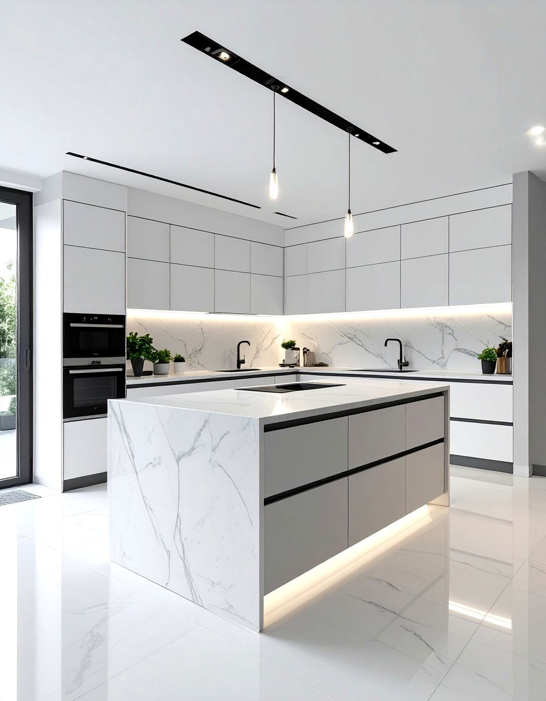 Contemporary Minimalist Kitchen - 30 interior design help ideas