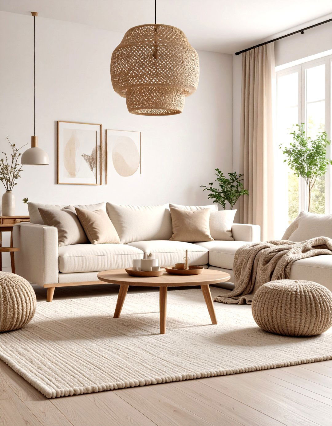 Contemporary Neutral Living Room - 30 home decor ideas for living room