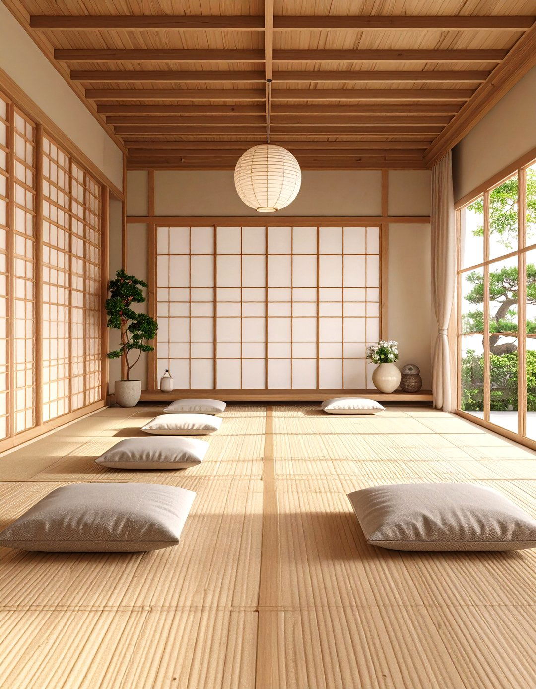 Contemporary Zen Meditation Room - 30 3d rendering interior design ideas
