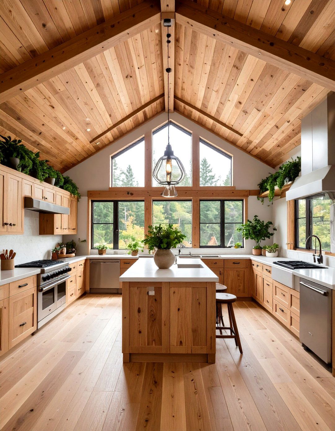 Continuous Soffit and Ceiling Treatment - 30 kitchen soffit ideas