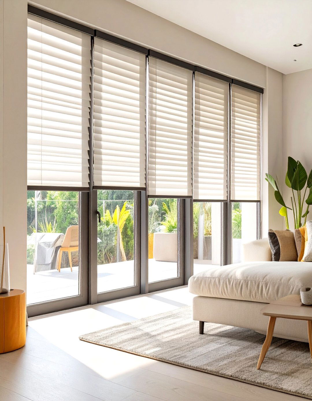 Contrasting Color Vertical Blinds for Sliding Patio Doors - 30 sliding patio door blinds ideas