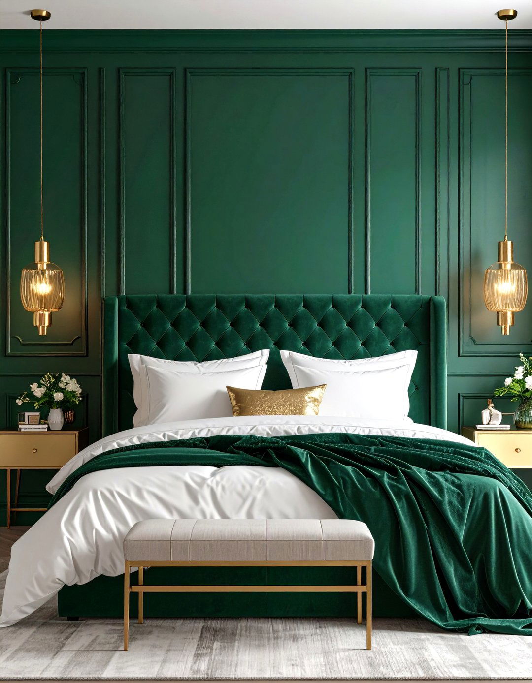 Contrasting Deep Color Paint - 30 accent wall ideas for bedroom