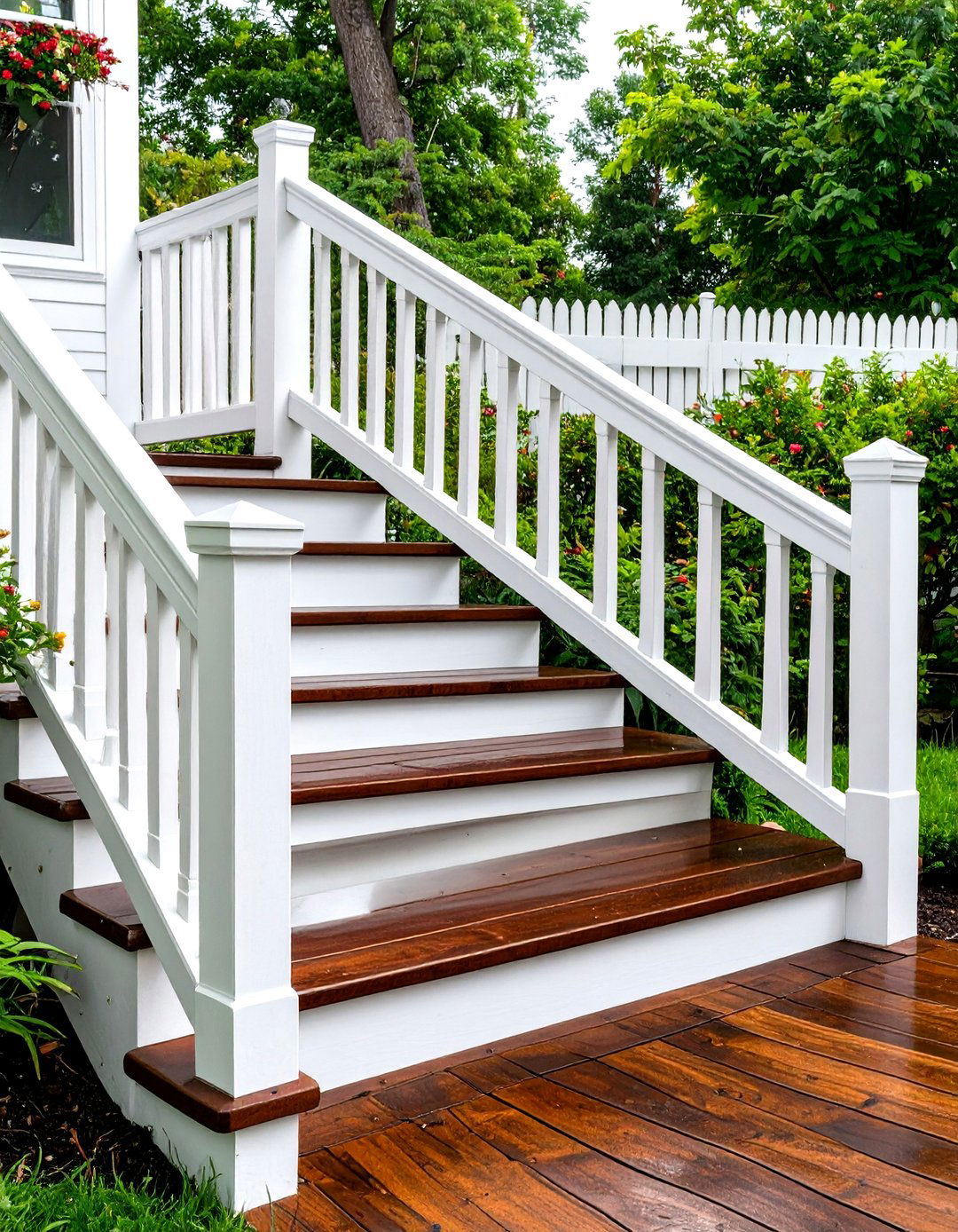 30 Practical Outdoor Deck Steps Ideas for Safe Access - We Love Home Blog