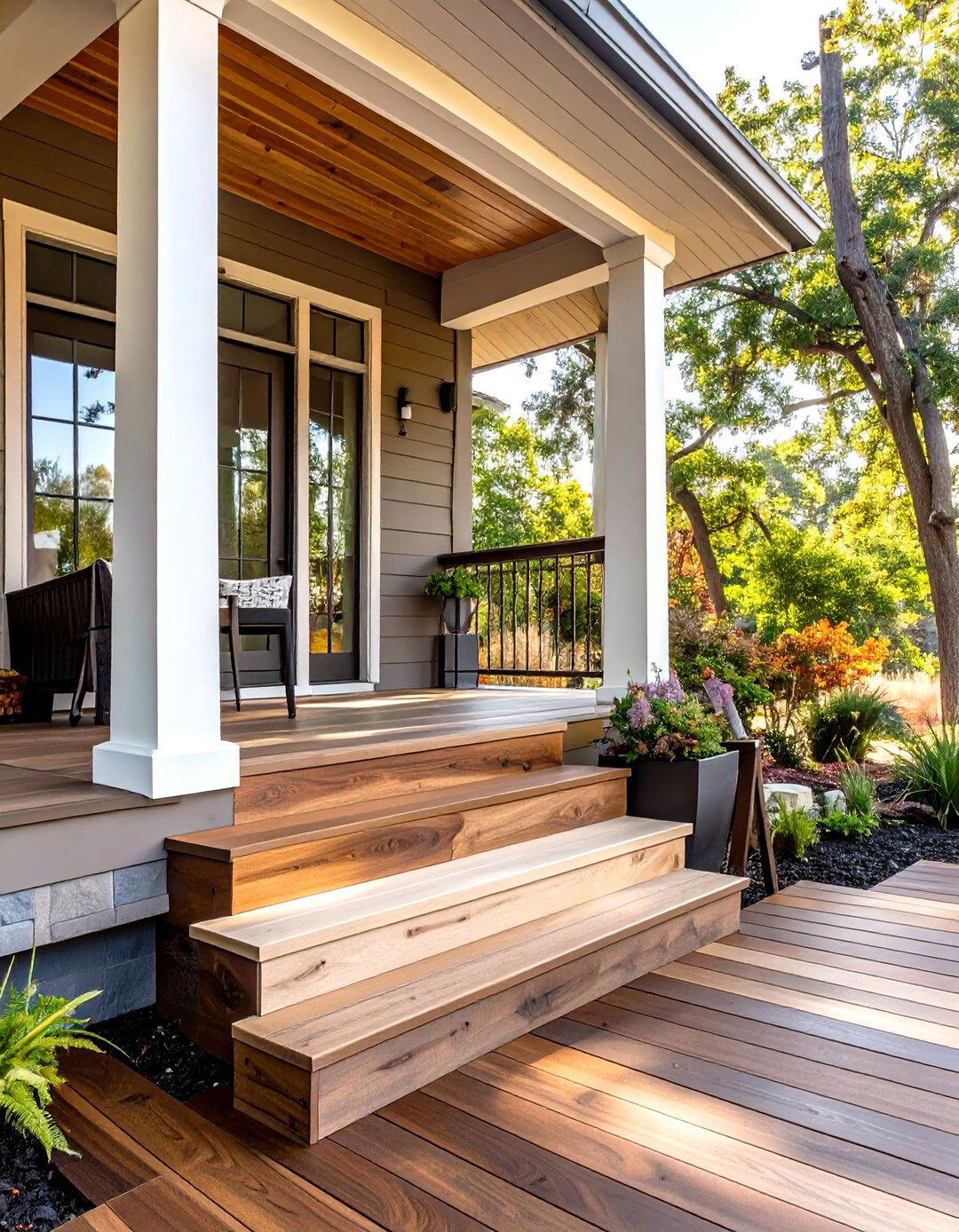 30 Classic Wood Front Porch Ideas for Home Curb Appeal - We Love Home Blog