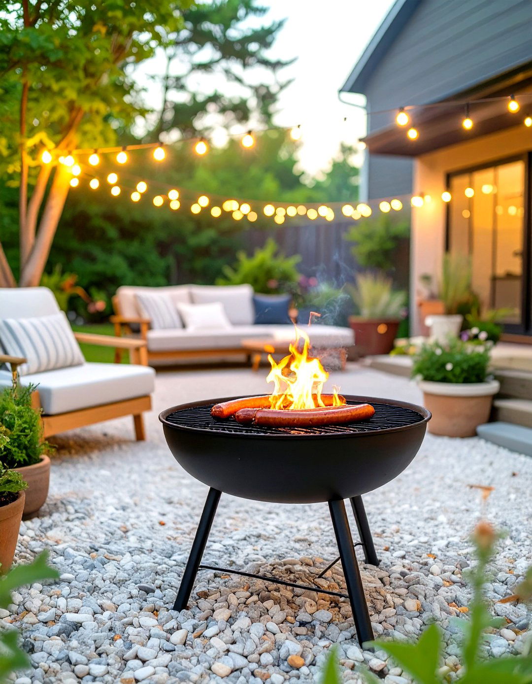 Convertible Grill and Fire Pit - 30 small patio grill ideas