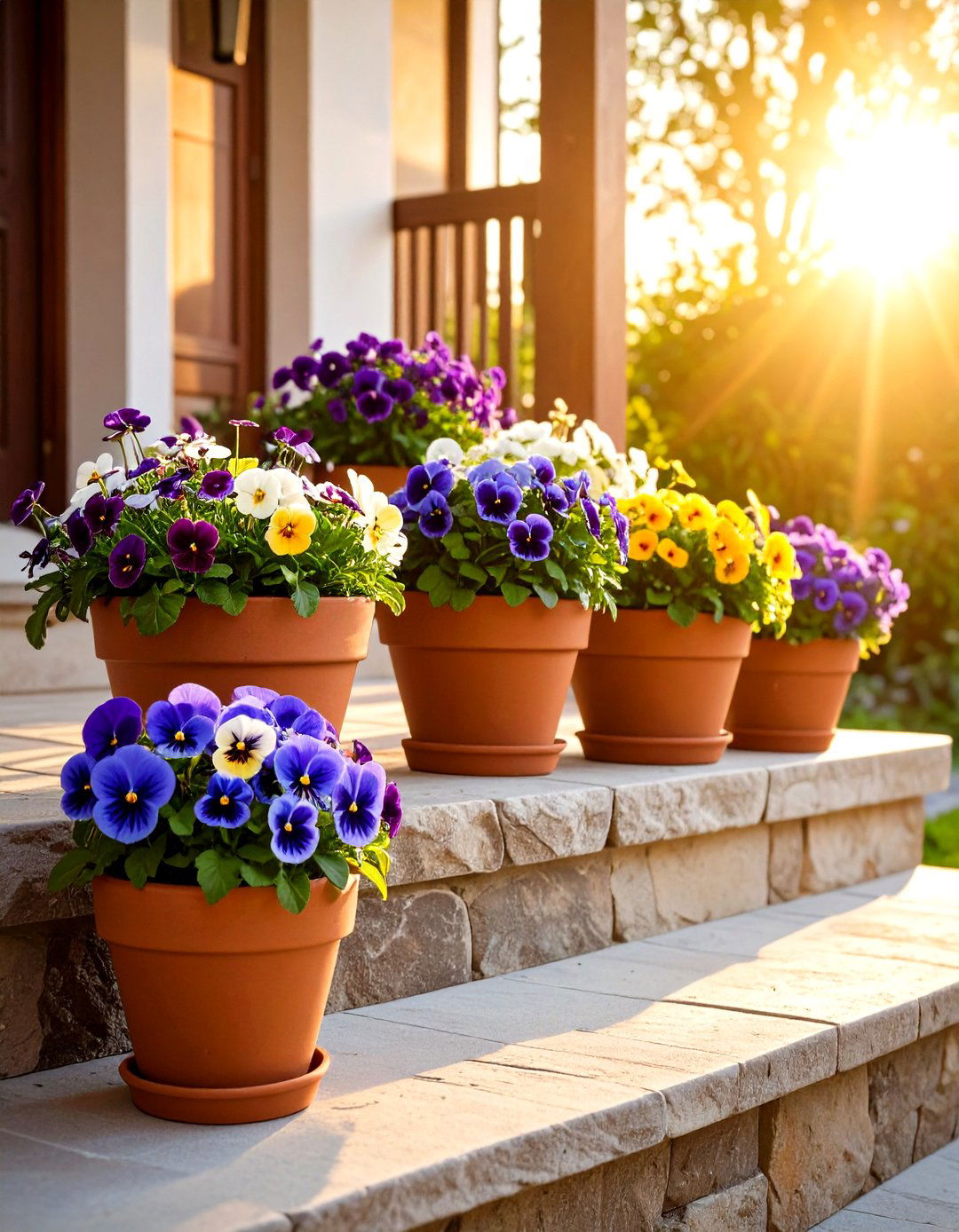 Cool Season Pansies and Violas - 30 patio plants ideas