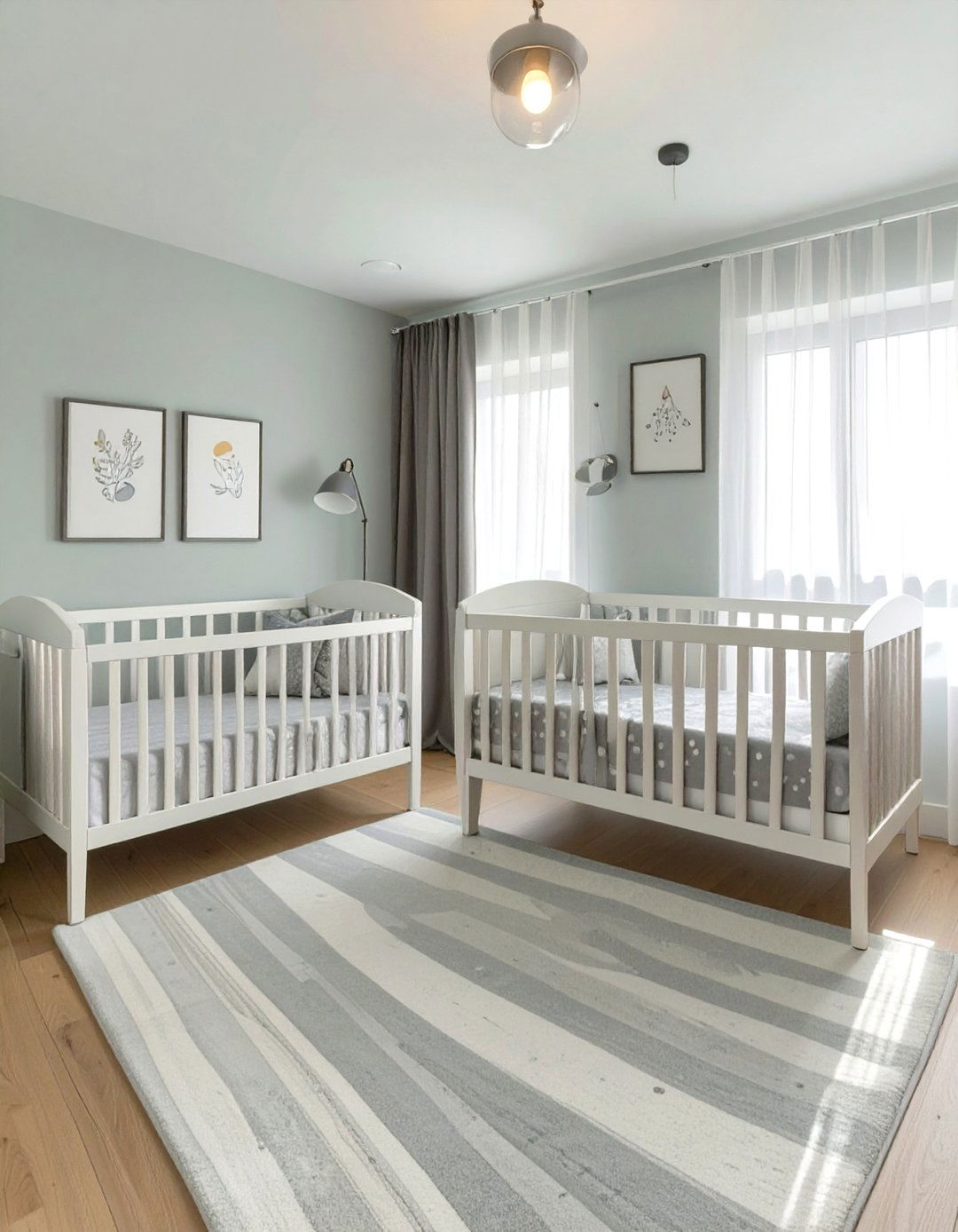 Coordinating Bedding for Twins - 30 twin nursery ideas