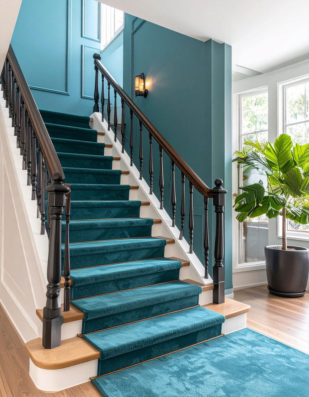 Coordinating Carpet and Wall Colors - 30 latest carpet trends for stairs