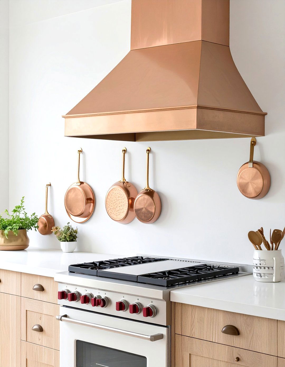 Copper Accents in a Tuscan Kitchen - 30 tuscan kitchen design ideas