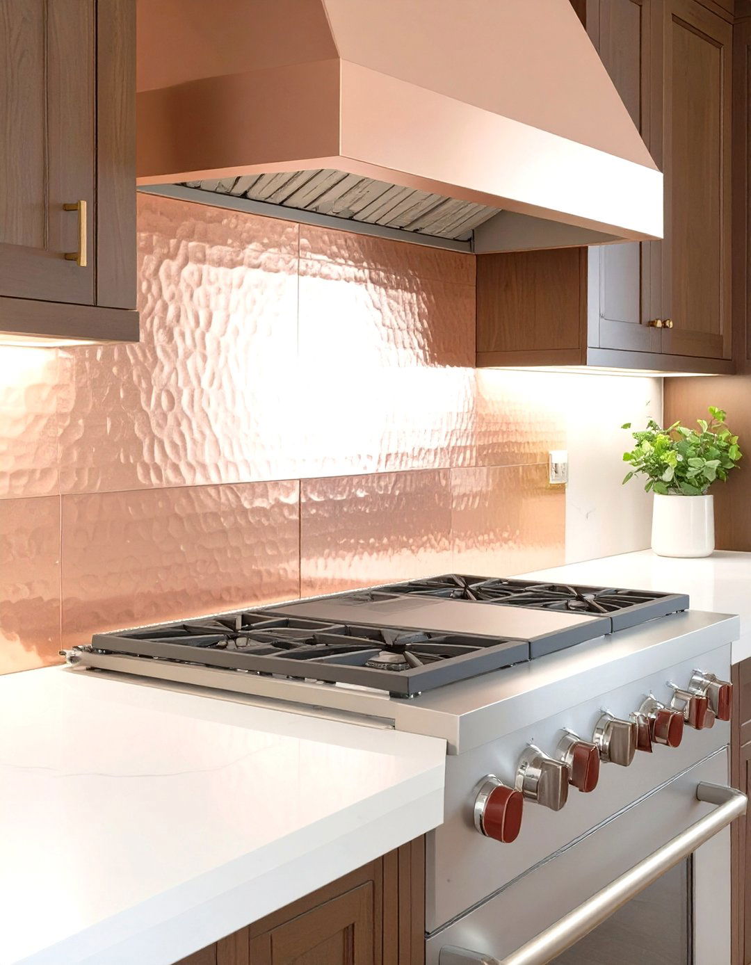 Copper Sheet Backsplash - 30 unique kitchen backsplash ideas