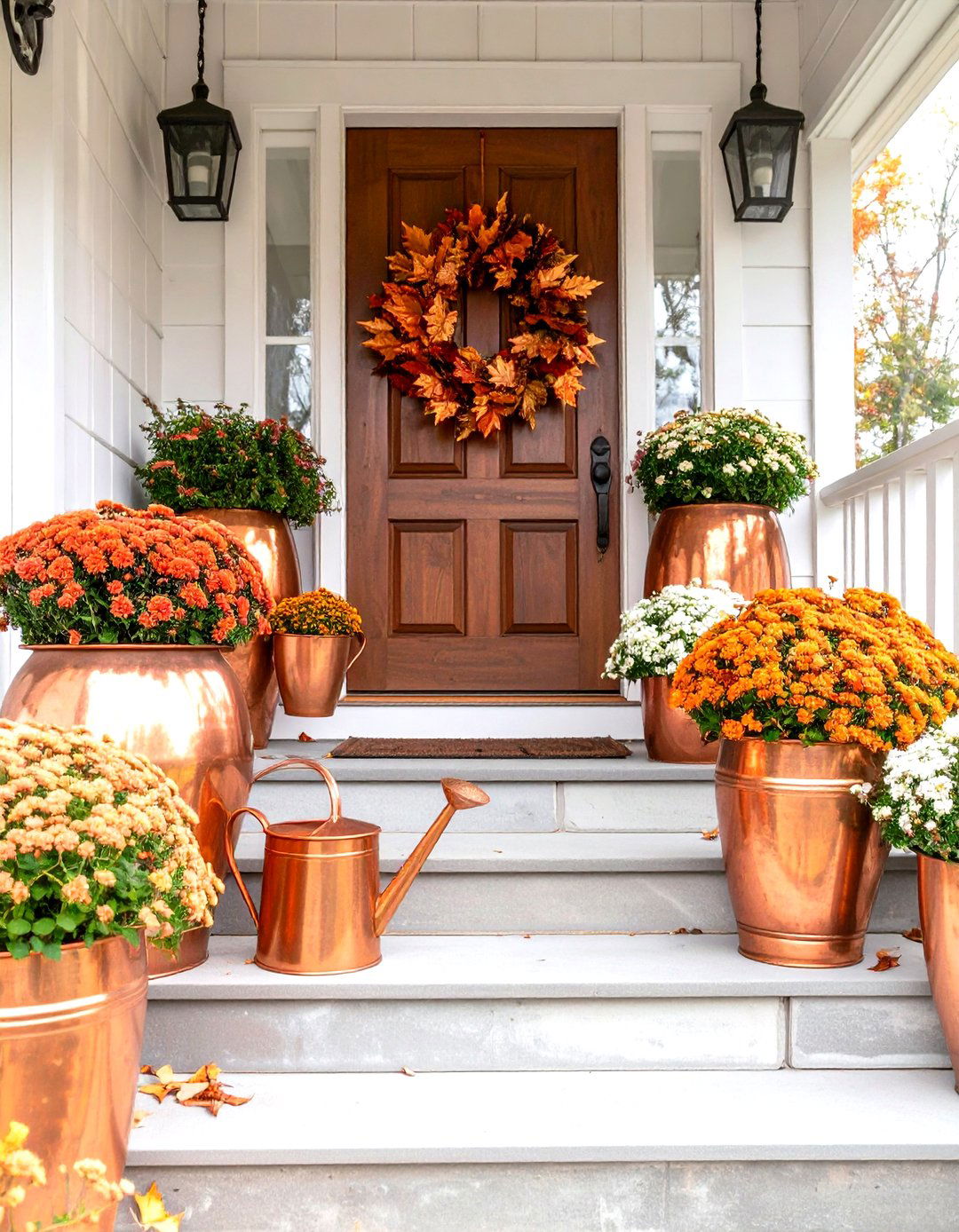 30 Front Porch Fall Decorating Ideas for a Cozy Entry - We Love Home Blog
