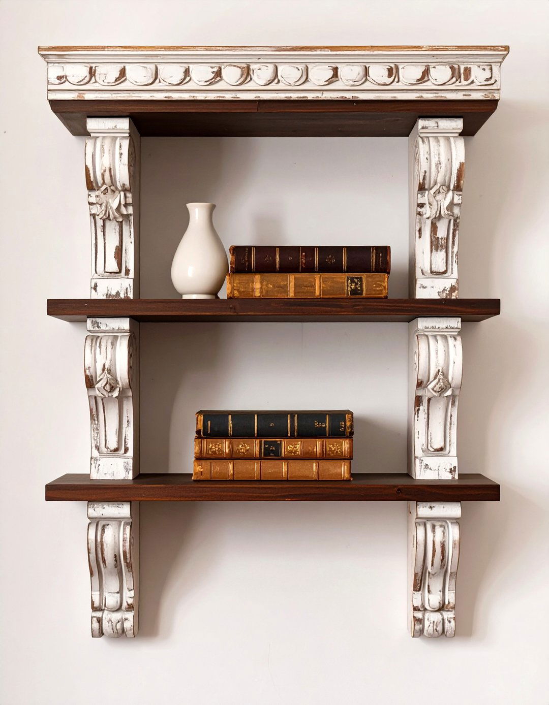 Corbel Shelf Display - 30 modern farmhouse wall decor ideas
