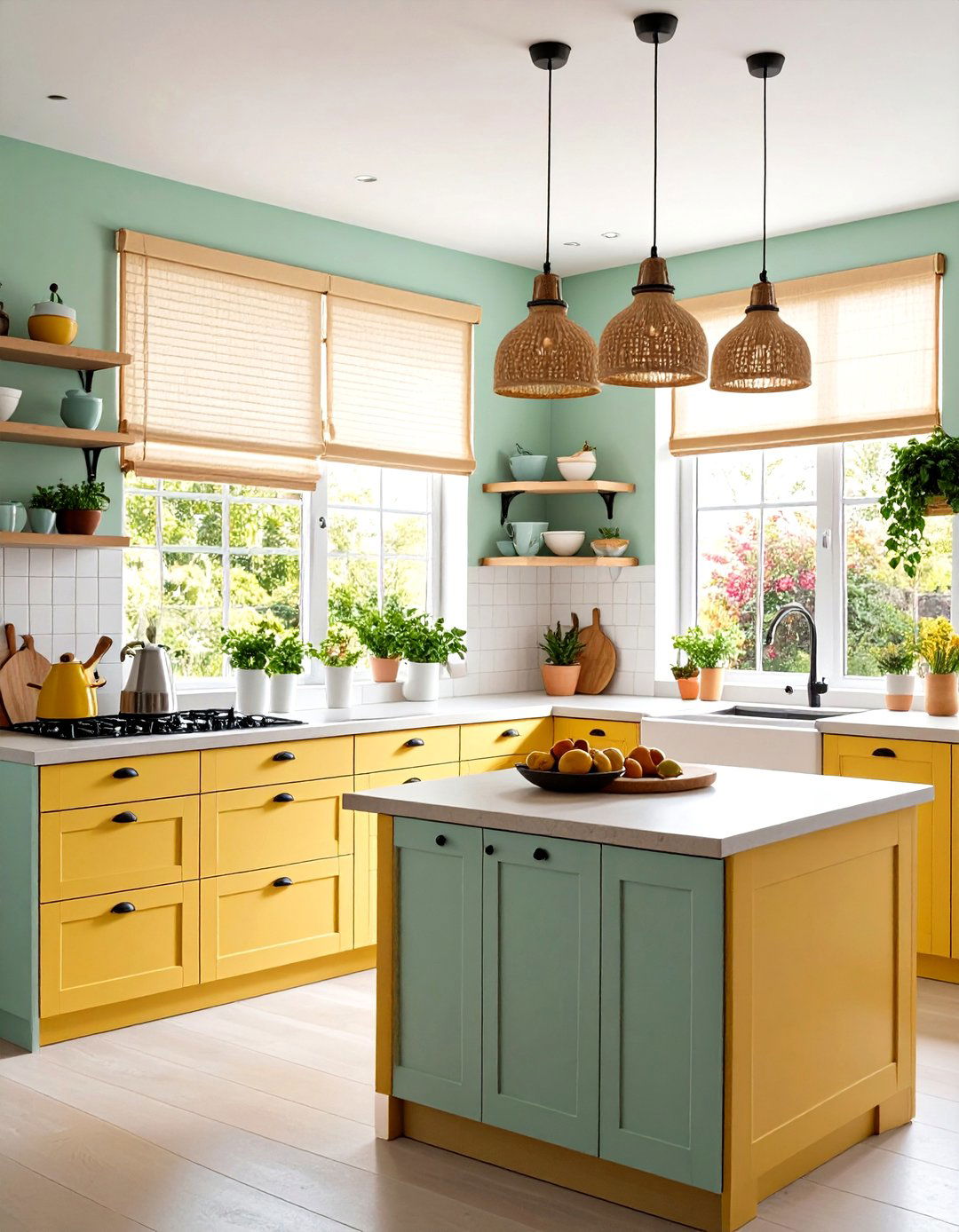 Cordless Kitchen Window Shades - 30 kitchen window treatment ideas