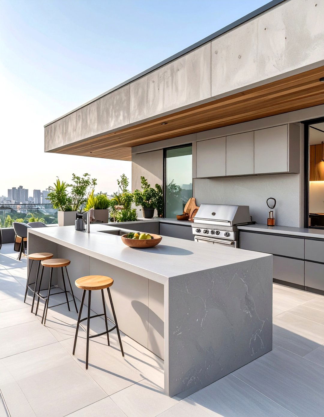 Corian Outdoor Kitchen Countertops - 30 outdoor kitchen countertop ideas