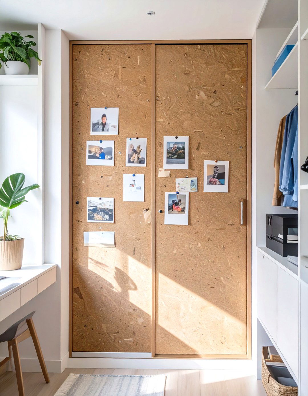 Cork Board Closet Doors - 30 small closet door ideas