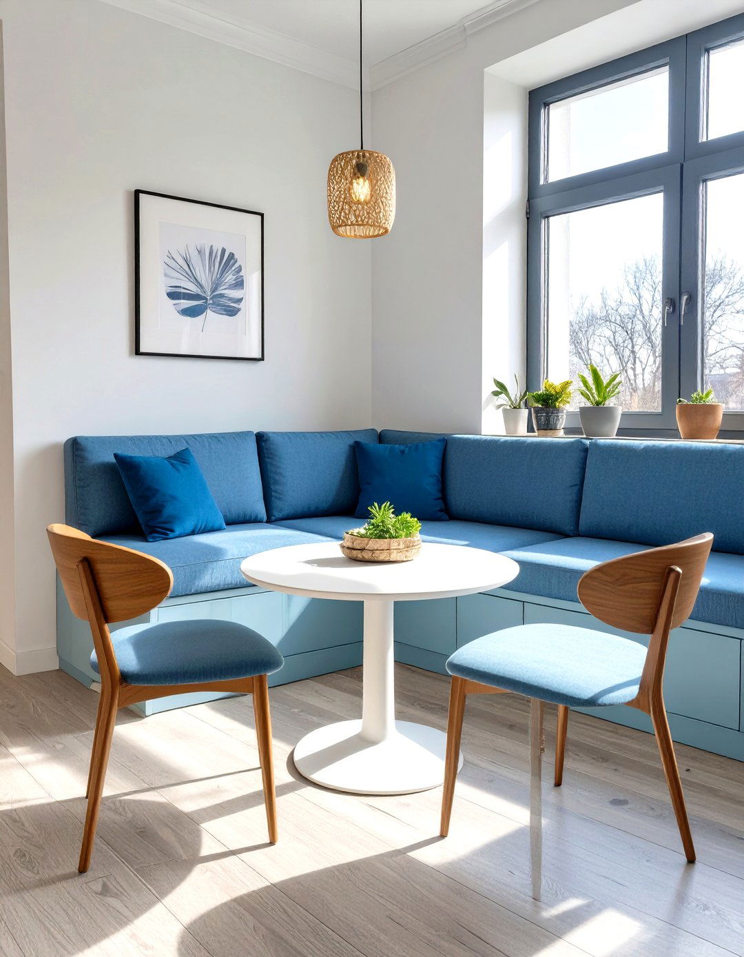 Corner Banquette Dining Nook - 30 very small living and dining room ideas