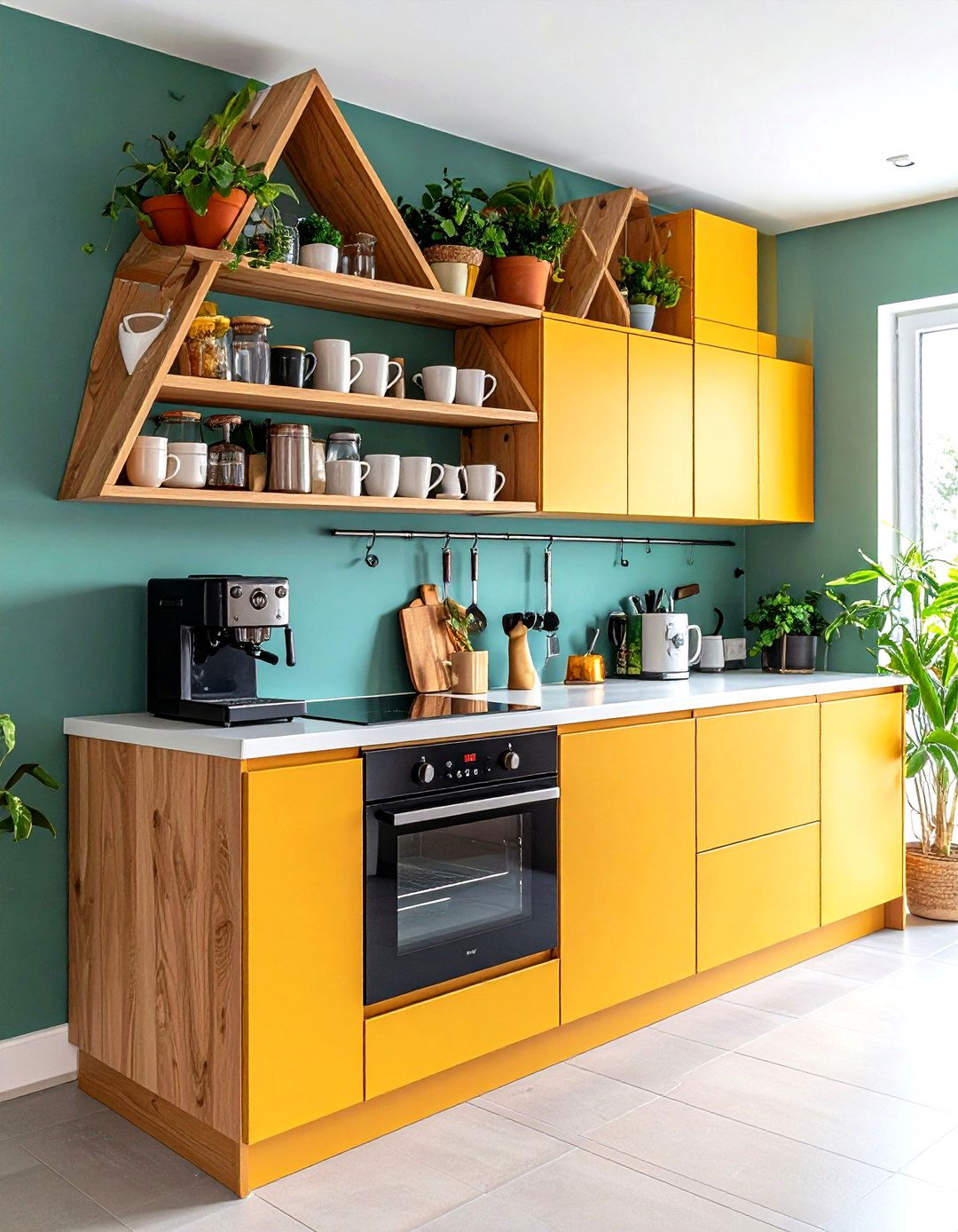 Corner Cabinet Coffee Bar Solution - 30 kitchen coffee bar ideas