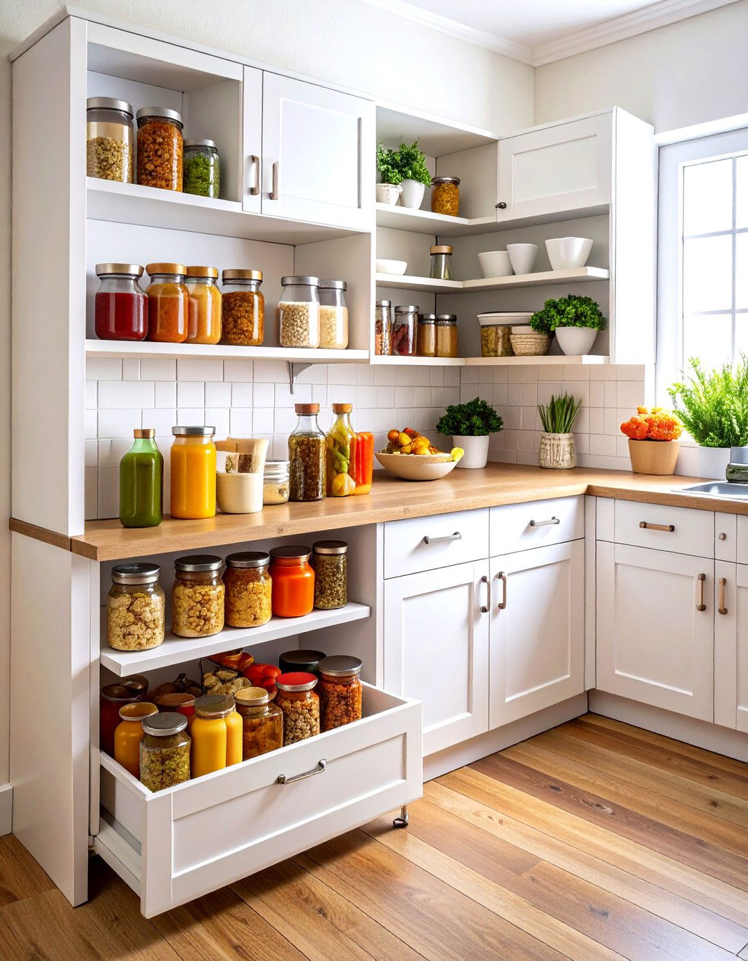 Corner Cabinet Lazy Susan Pantry - 30 pantry ideas for small kitchen