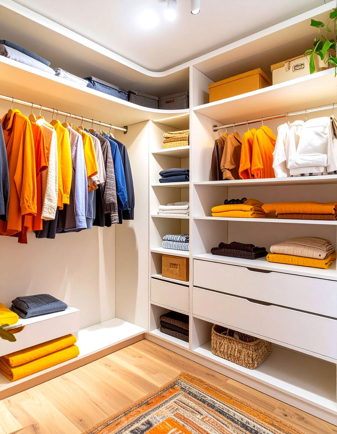 Corner Closet Shelving System - 30 small bedroom closet ideas